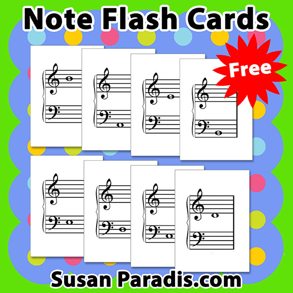 New Flash Cards Susan Paradis Piano Teaching ResourcesSusan Paradis 