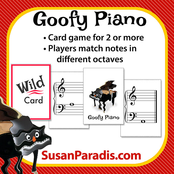 Goofy Piano Card Game