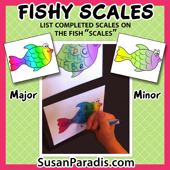 Fishy Scales Revised with a Very Sad Minor Fish! - Susan Paradis Piano