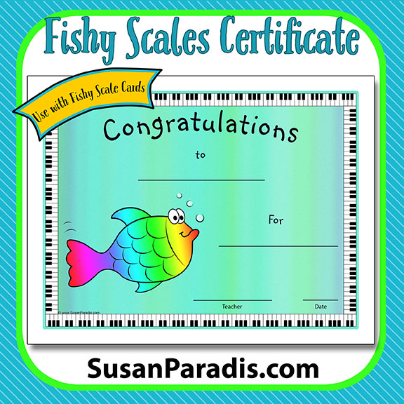 Fishy Scales Certificate