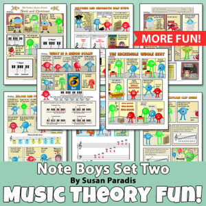 The NoteBoys comics teach music theory the fun way.