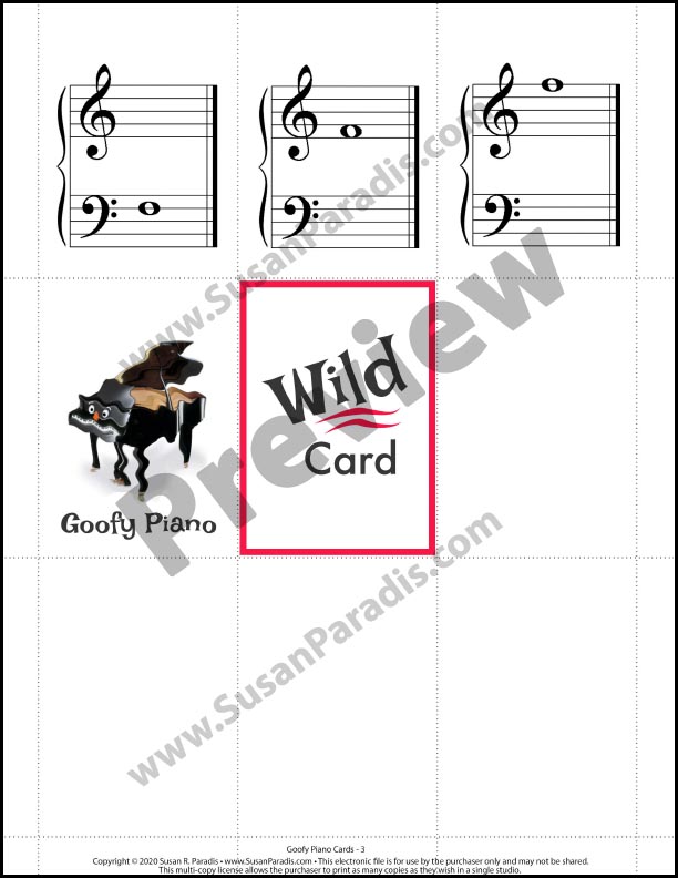 Preschool Piano Finger Game Sneaky Mouse Cards