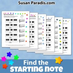 Find the Starting Note - Susan Paradis Piano Teaching Resources