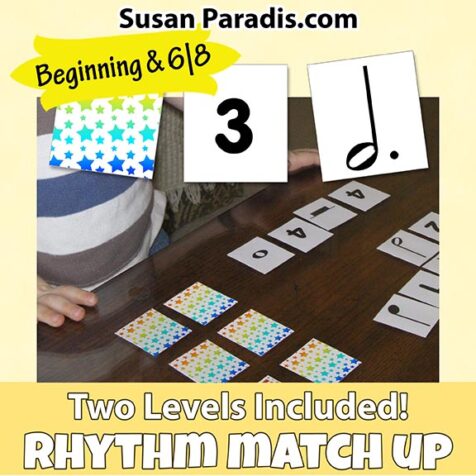 Rhythm Memory Game - Susan Paradis Piano Teaching Resources