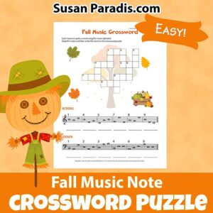 Fall Music Crossword