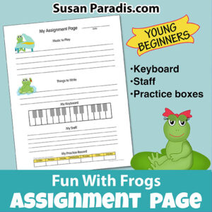 A Collection Of Fun Piano Lesson Assignment Sheets